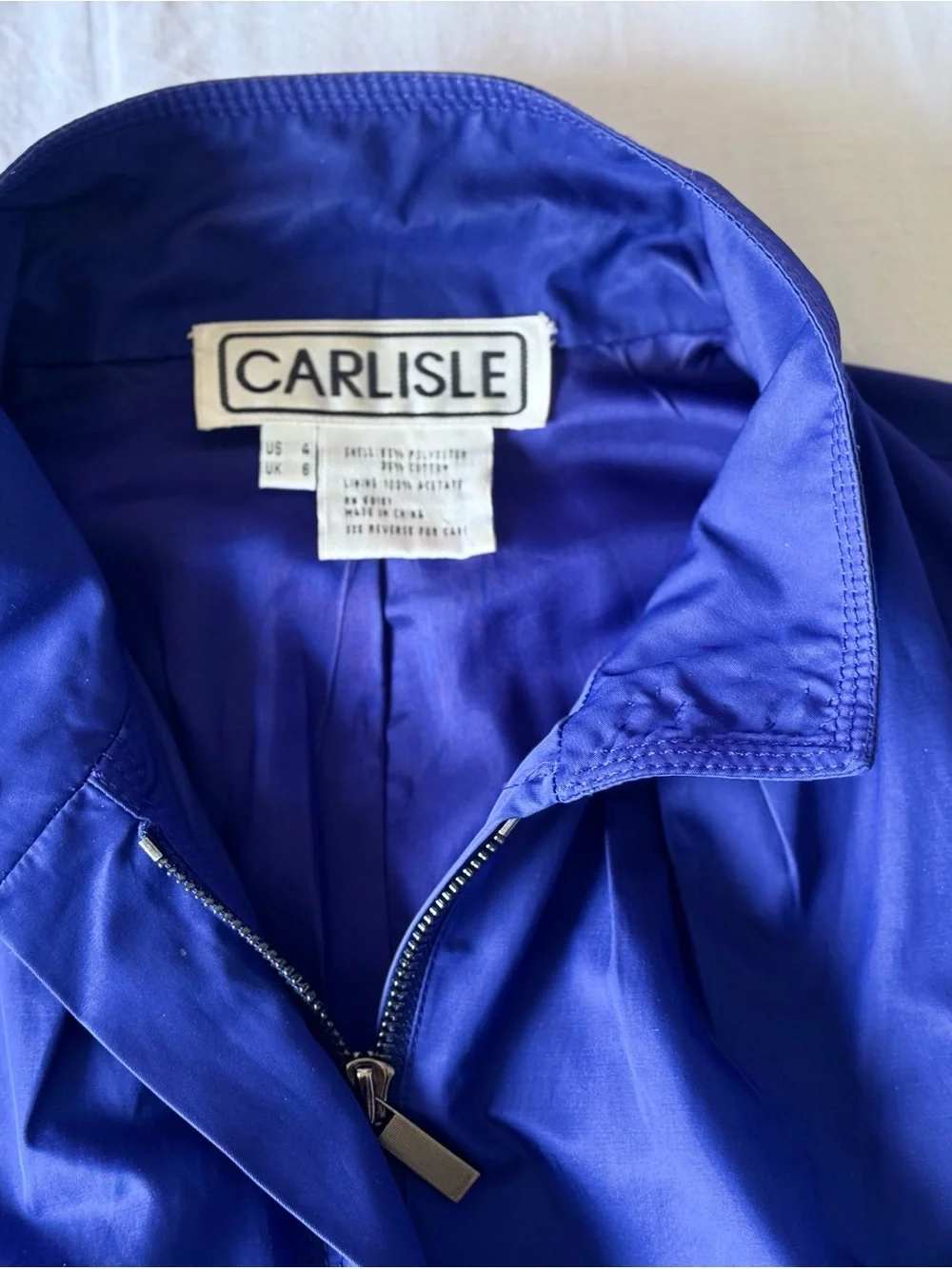 Vintage Carlisle New York Cobalt Blue Jacket - US 4 UK 6